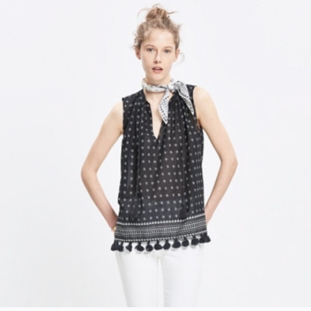 Madewell Tassel Top XS